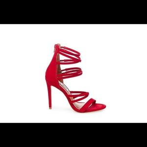 Steve Madden Tierney Heels- Red Nubuck